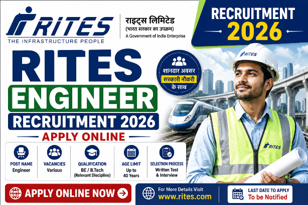 RITES Engineer Recruitment 2026 - Apply Online