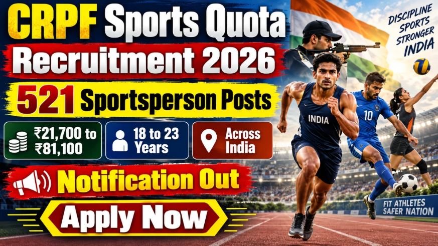 CRPF Constable (Sports Quota) Recruitment 2026